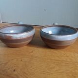 2 stoneware bowls Roger Jacques Saint Amand en Puisaye