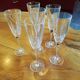Crystal champagne flutes