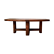 Brutalist oak coffee table in aircraft wing shape - stamped - circa 1960