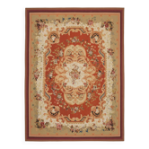 Handmade European Vintage Aubusson Kilim 320 cm x 427 cm