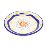 Assiette creuse multicolore en céramique italienne