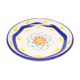 Multicolored deep plate in Italian ceramic