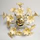 Vintage chandelier style 1960-1970 Murano, glass flowers