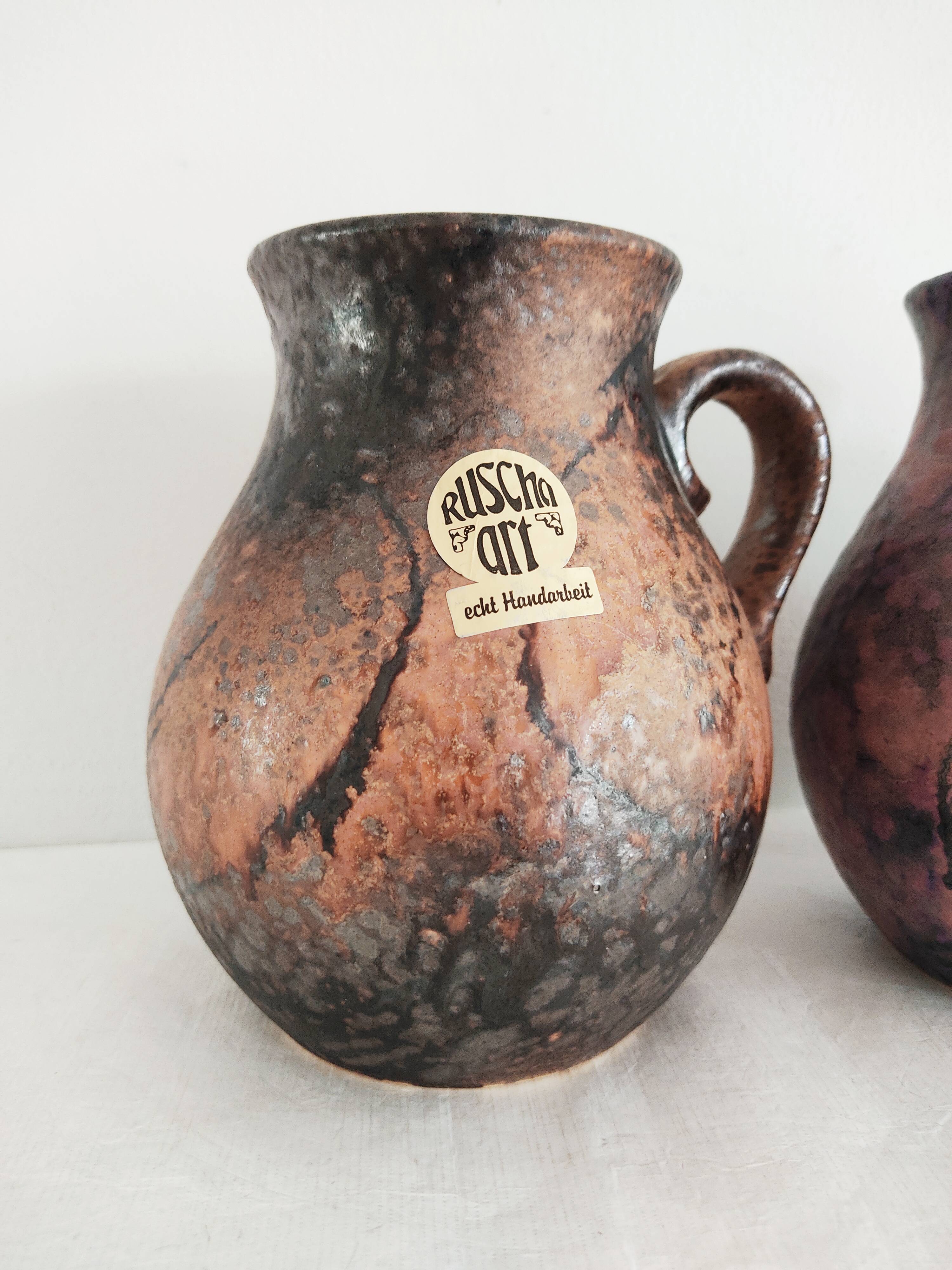 Set of 2 Ruscha vases 1970