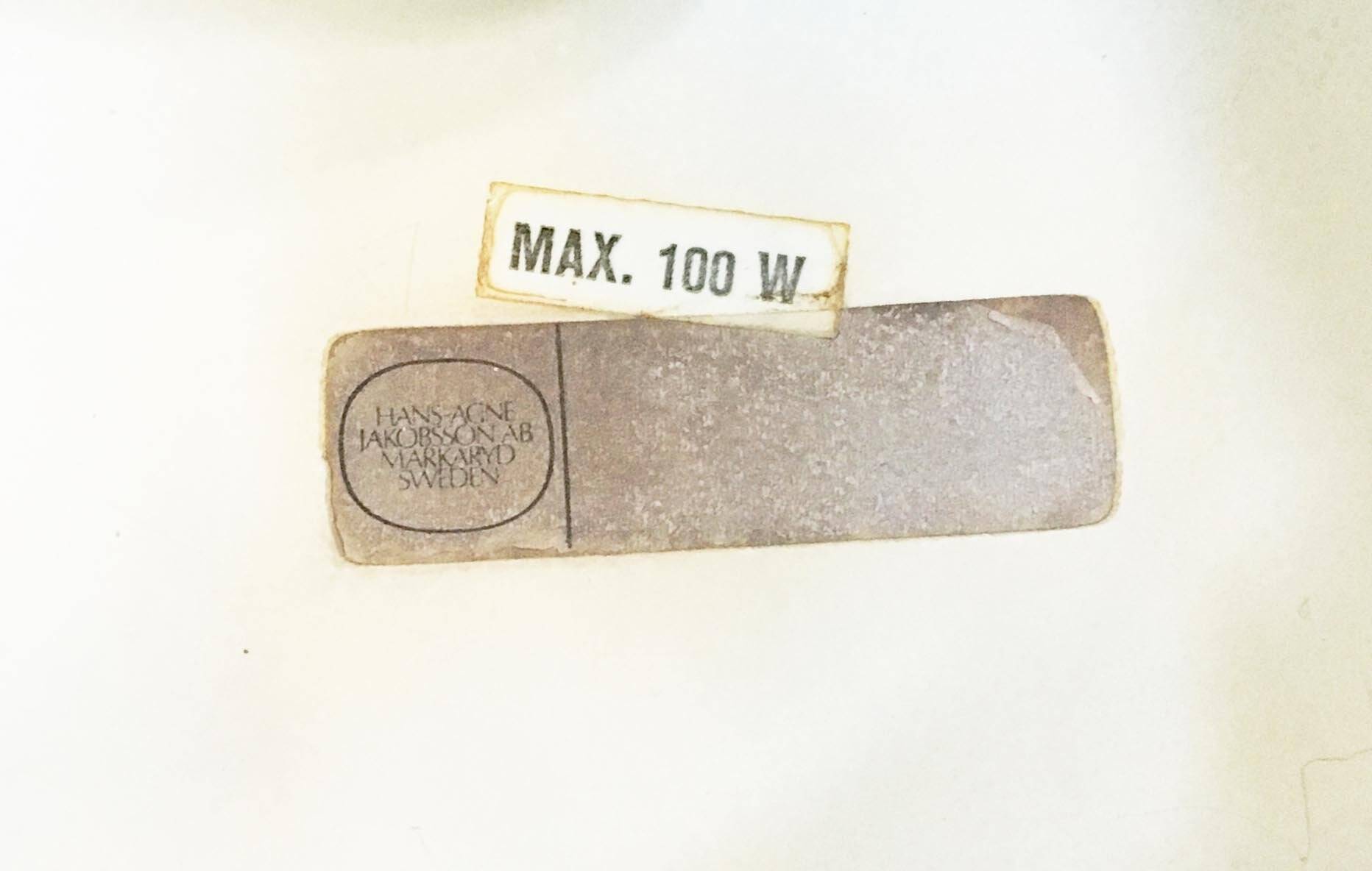 Aluminium Ceiling Lamp by Hans-Agne Jakobsson for Hans-Agne Jakobsson AB Markaryd, 1960s