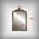 Large Mirror with Parcloses in Gilded and Blackened Wood, Napoleon III Style –