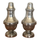 Silver metal salt and pepper shaker