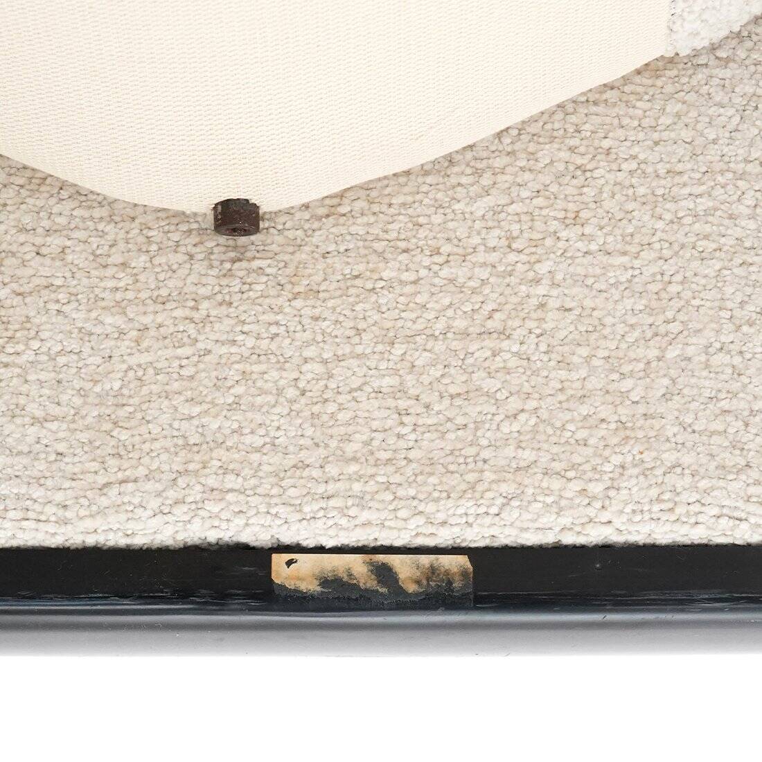 Maralunga armchair and ottoman set by Vico Magistretti for Cassina, 1970s.