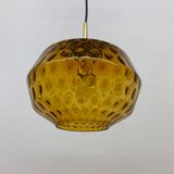 Limburg Glashutte glass hanging lamp , 1970