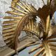 Golden palm floor lamp 70s