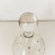 Crystal decanter with colored enamel dots