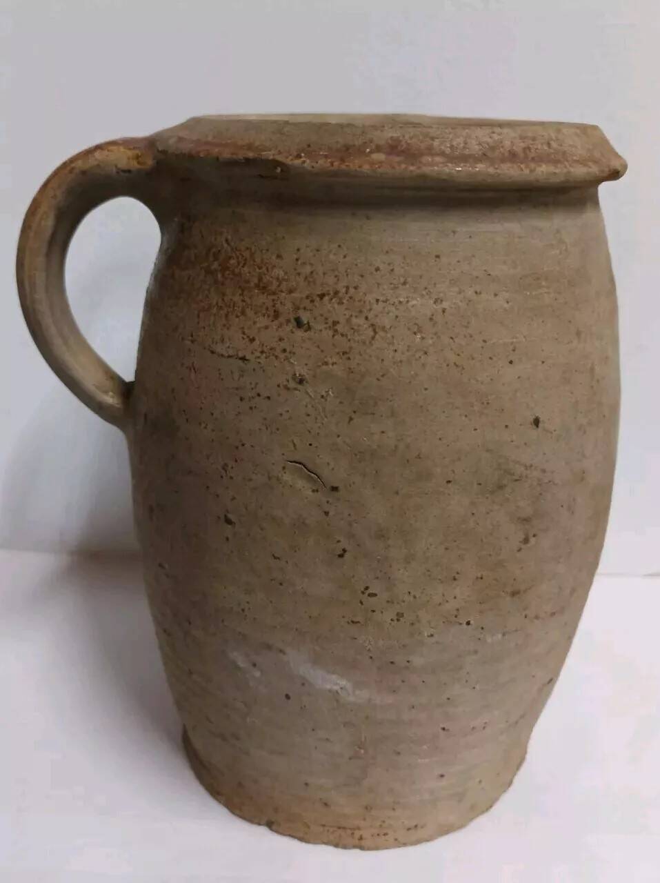 Old Vintage Terracotta Pot With Handle
