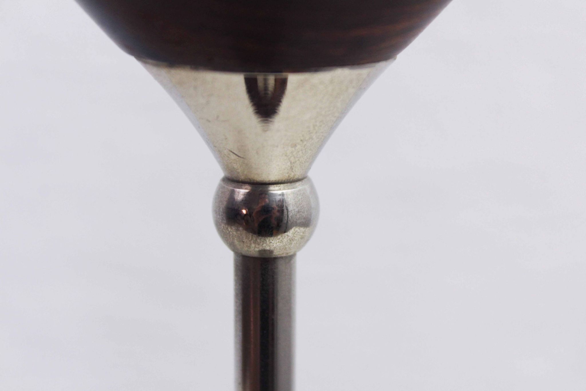 Bougeoir scandinave forme diabolo 1970