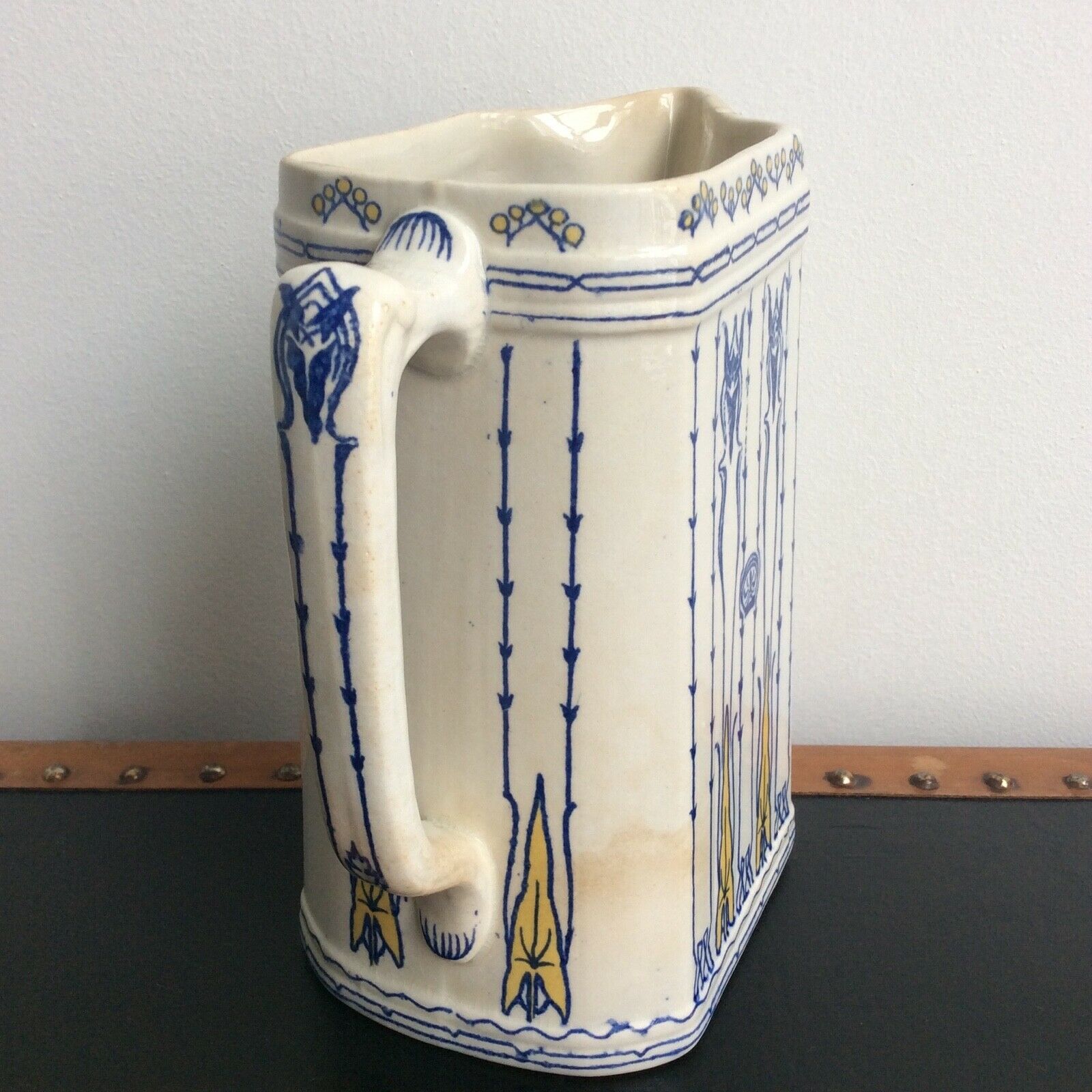 Pitcher Art Nouveau Villeroy & Boch Mettlach Germany Jugendstil 1900
