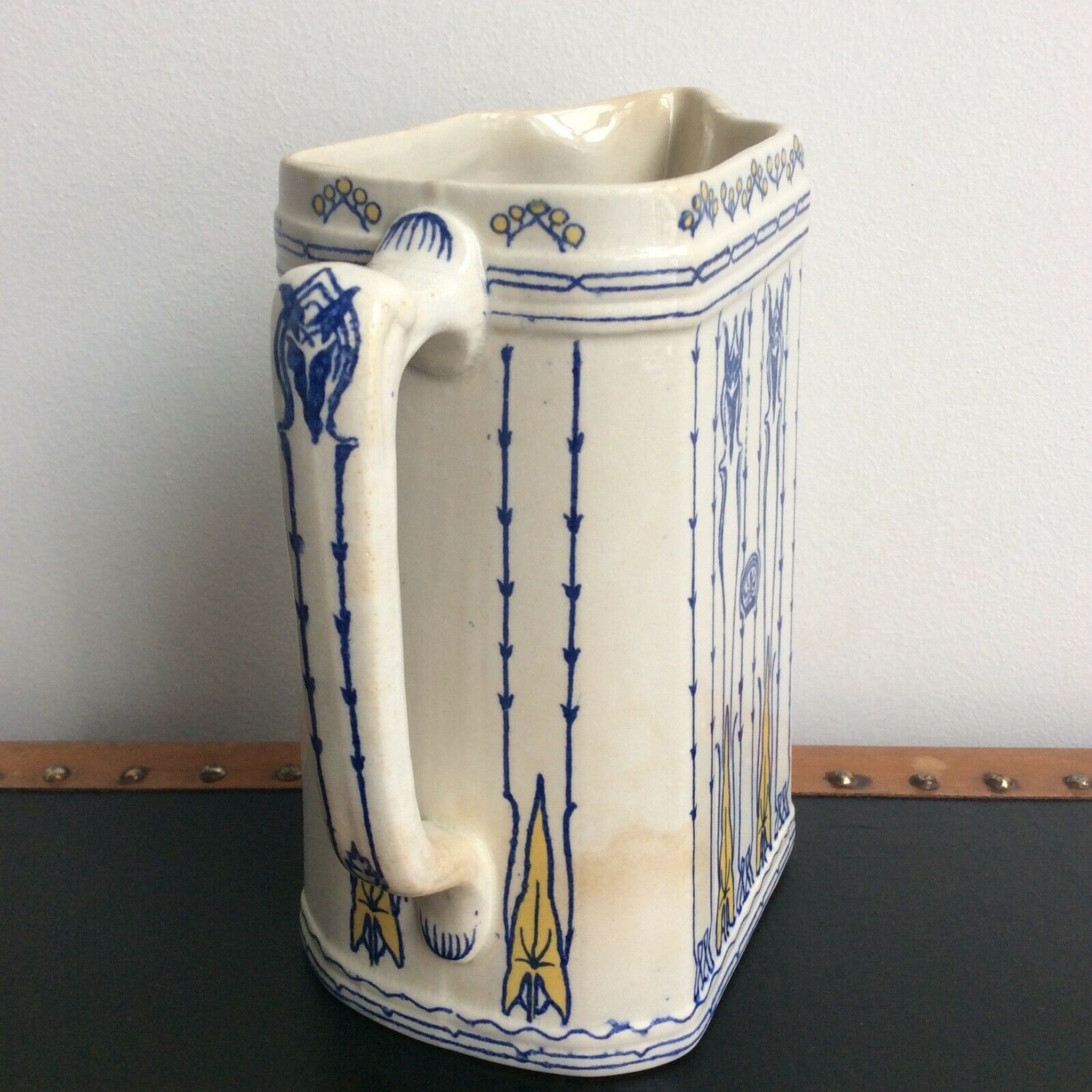Pitcher Art Nouveau Villeroy & Boch Mettlach Germany Jugendstil 1900