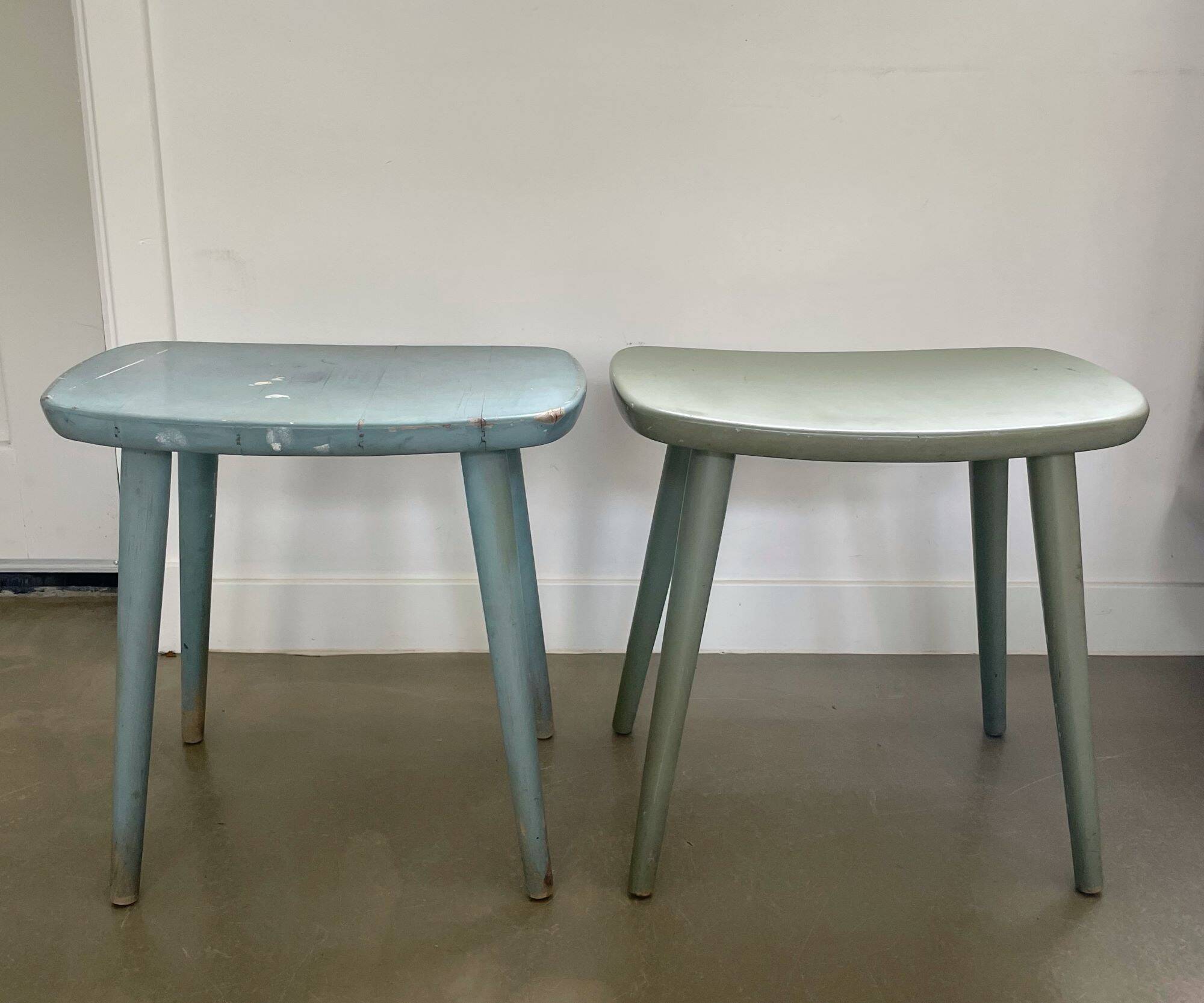 Set of ‘Palle’ stools, design Yngve Ekström for Stolab, Sweden, 1950s
