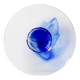 Vintage Bormioli Rocco Art Glass Bowl: Cobalt Blue Swirl Centerpiece