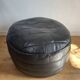Pouf / Footrest black patchwork leather De Sede