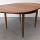 Extendable round table in Scandinavian style made of teak, France circa 1960.