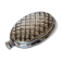 Vintage 1950s silver-plated flask in the shape of a pine cone.