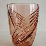 Pink glass vase