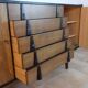 Walnut row renovated by Rajmund Teofil Halas Vintage Polish 1968