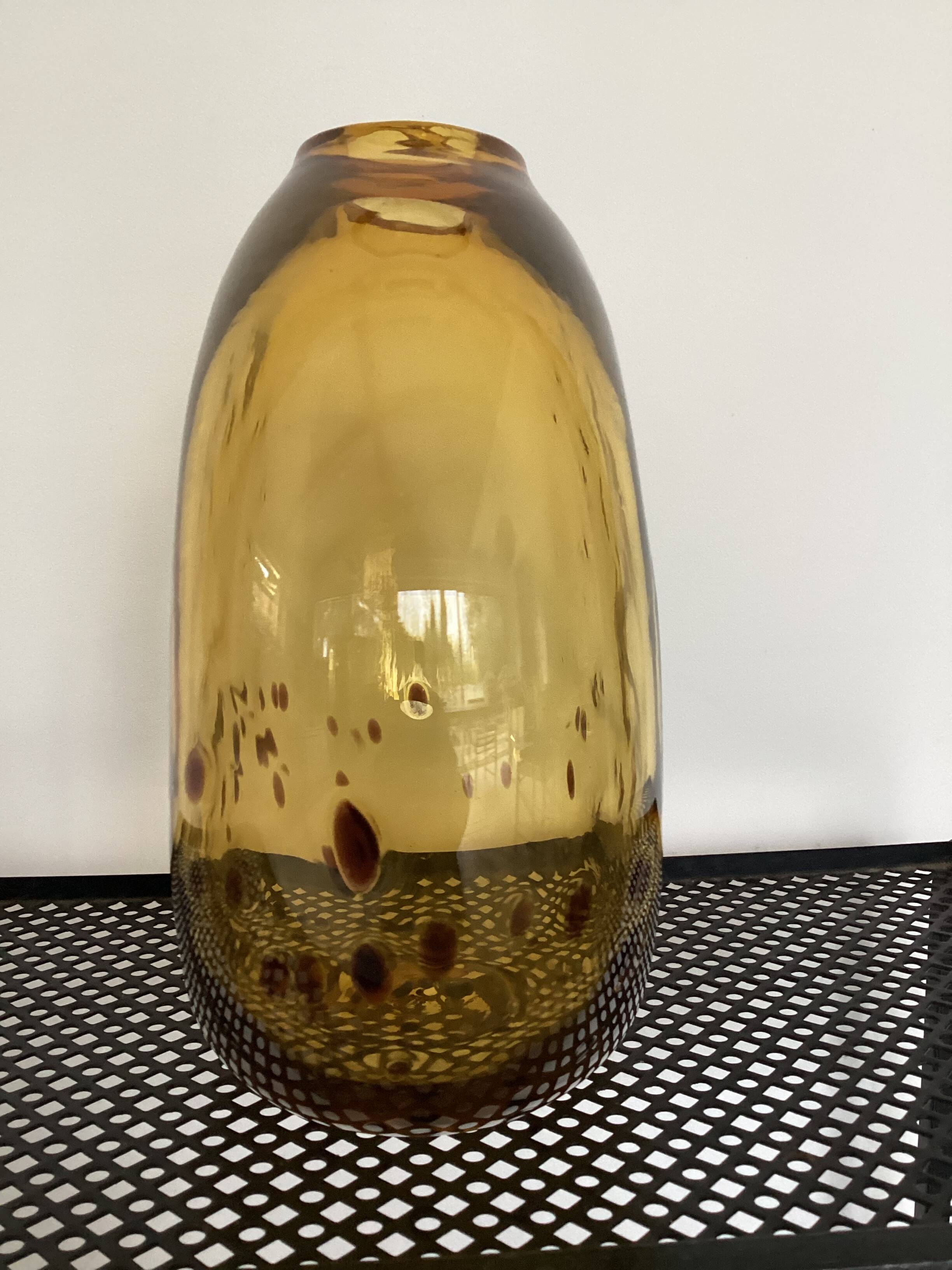 Blown glass vase