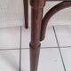 Curved wood bistro table