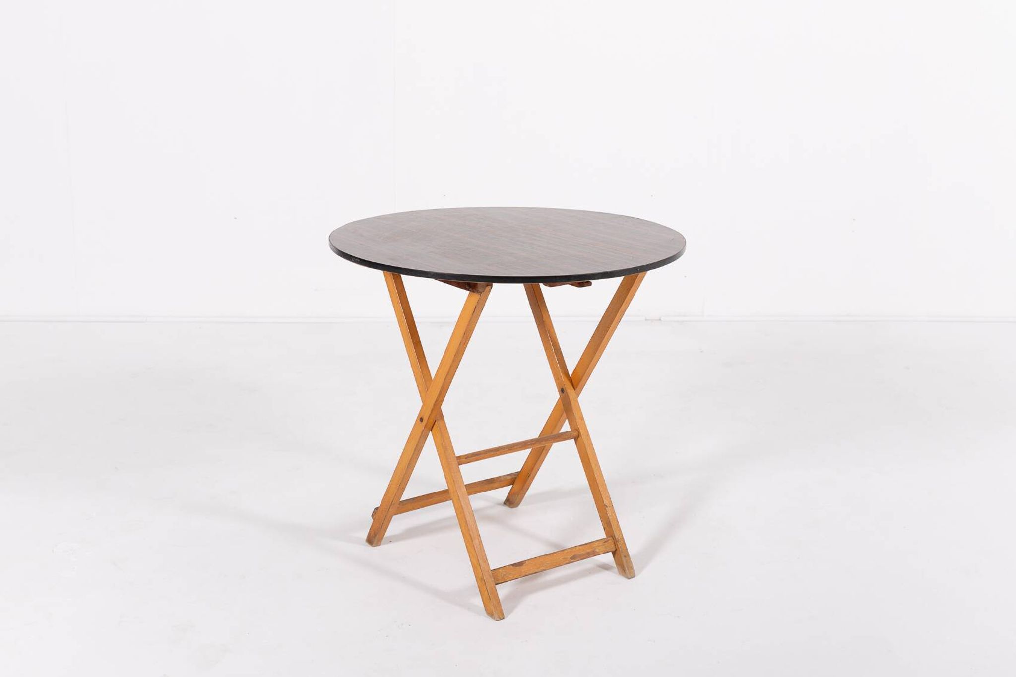 Table ronde pliante italienne moderne, années 1970, Italie