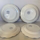 Four old Boch Brothers Dordrecht plates