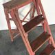Industrial stepladder crafting foldable wooden painter