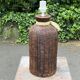 Large vintage 80s ceramic trompe l'oeil lamp