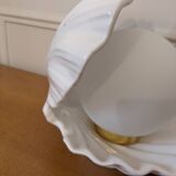 Vintage ceramic shell lamp