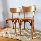 Pair of Baumann bistro chairs