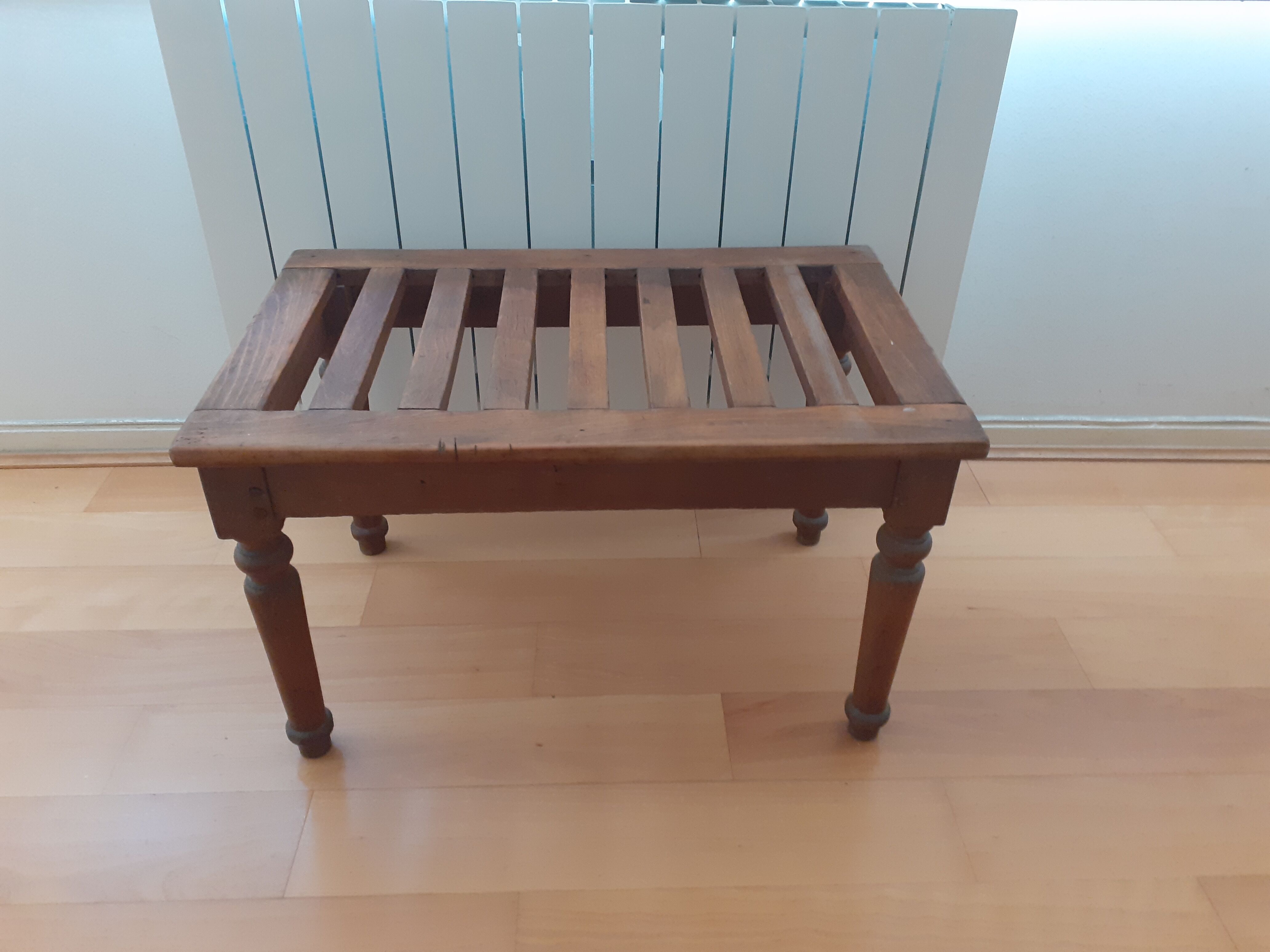 Wooden bench or luggage rack - vintage