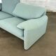 Canapé Cassina Maralunga turquoise / vert conçu par Vico Magistretti