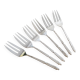 Oyster or dessert forks, silver
