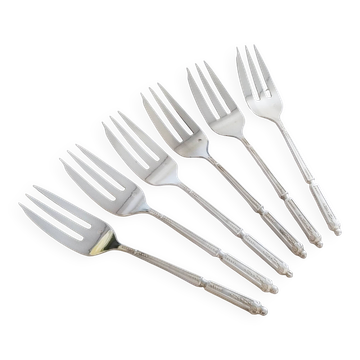 Fourchettes à huîtres ou à dessert , argent