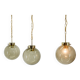 Set of Three Glass Pendants by Kamenicky Senov, 1970s