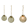 Set of Three Glass Pendants by Kamenicky Senov, 1970s