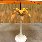 Lampe de table vintage en céramique de design italien en forme de palmier, années 60