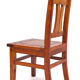 Set of 4 chairs in solid mahogany, vintage Art Nouveau, 1900