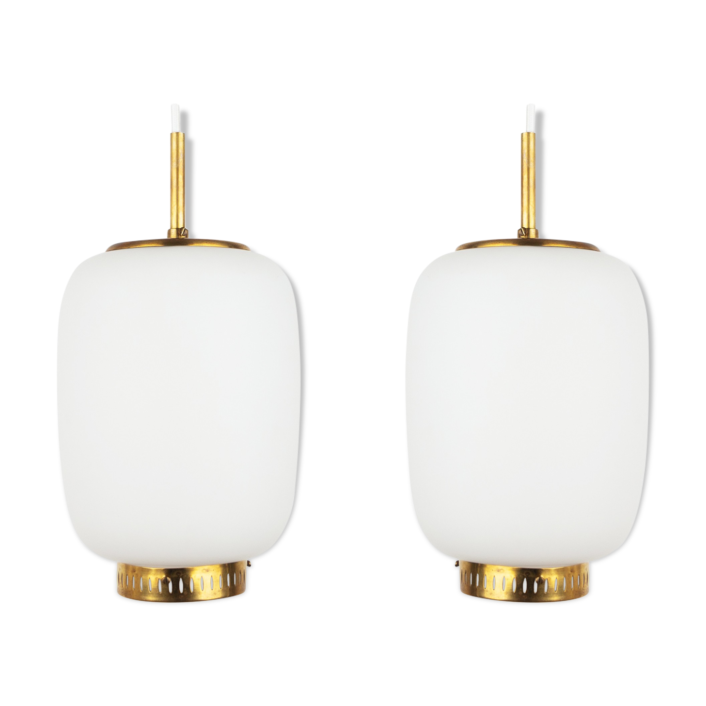 Paire de suspensions vintage P715 Mandalay par Sigvard Bernardotte, Acton Bjorn, Nordisk Solar