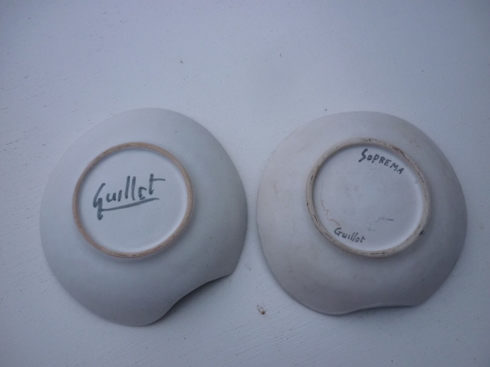 Lot of 2 cups, ramekins of Dominique Guillot