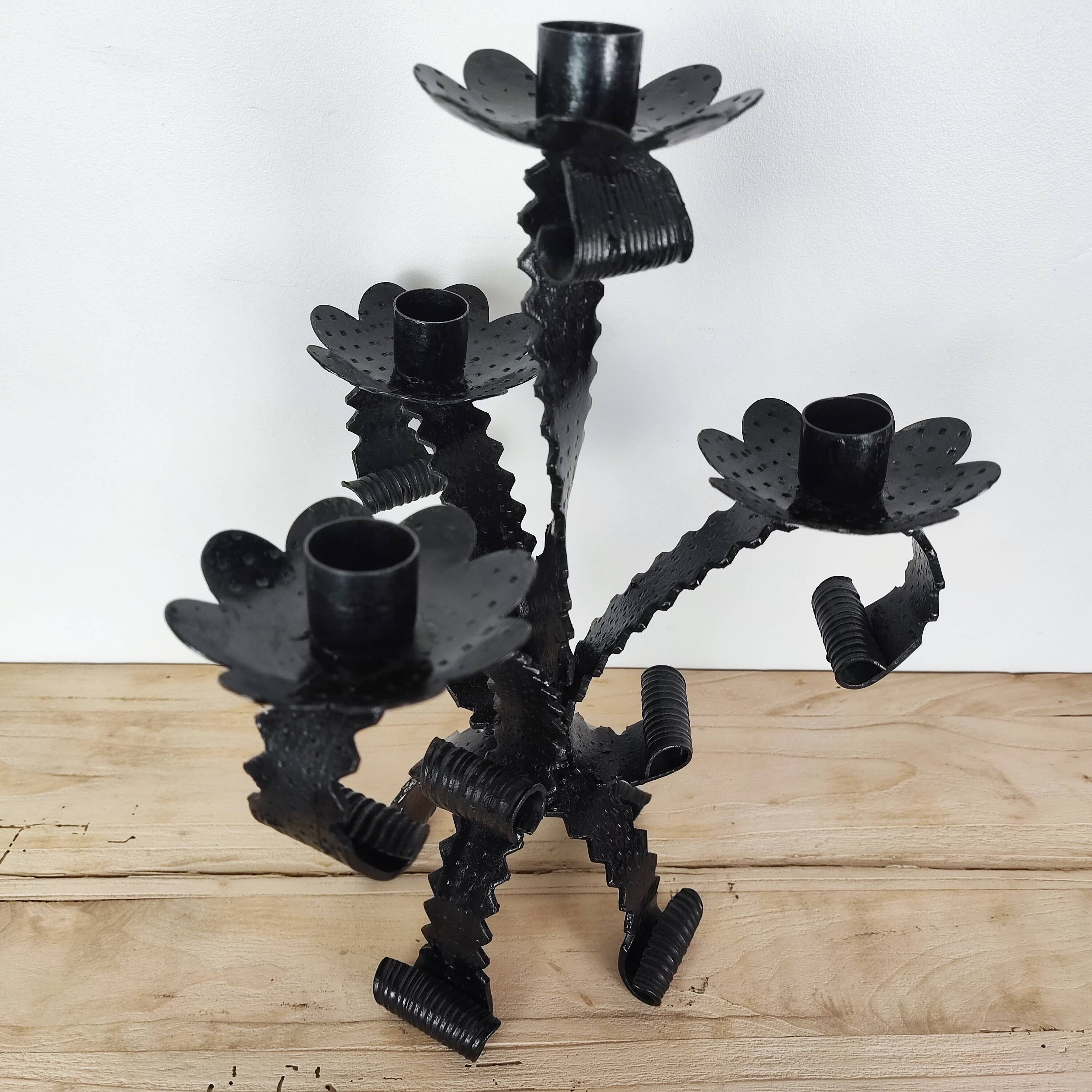 Bougeoir fer forgé 50'
