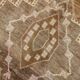 Vintage Neutral Faded Brown Mid Century Modern Turkish Vintage, 190x340 Cm