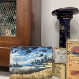 Henry d'Avesnes (1907-1999) Waterside Landscape. Oil on panel