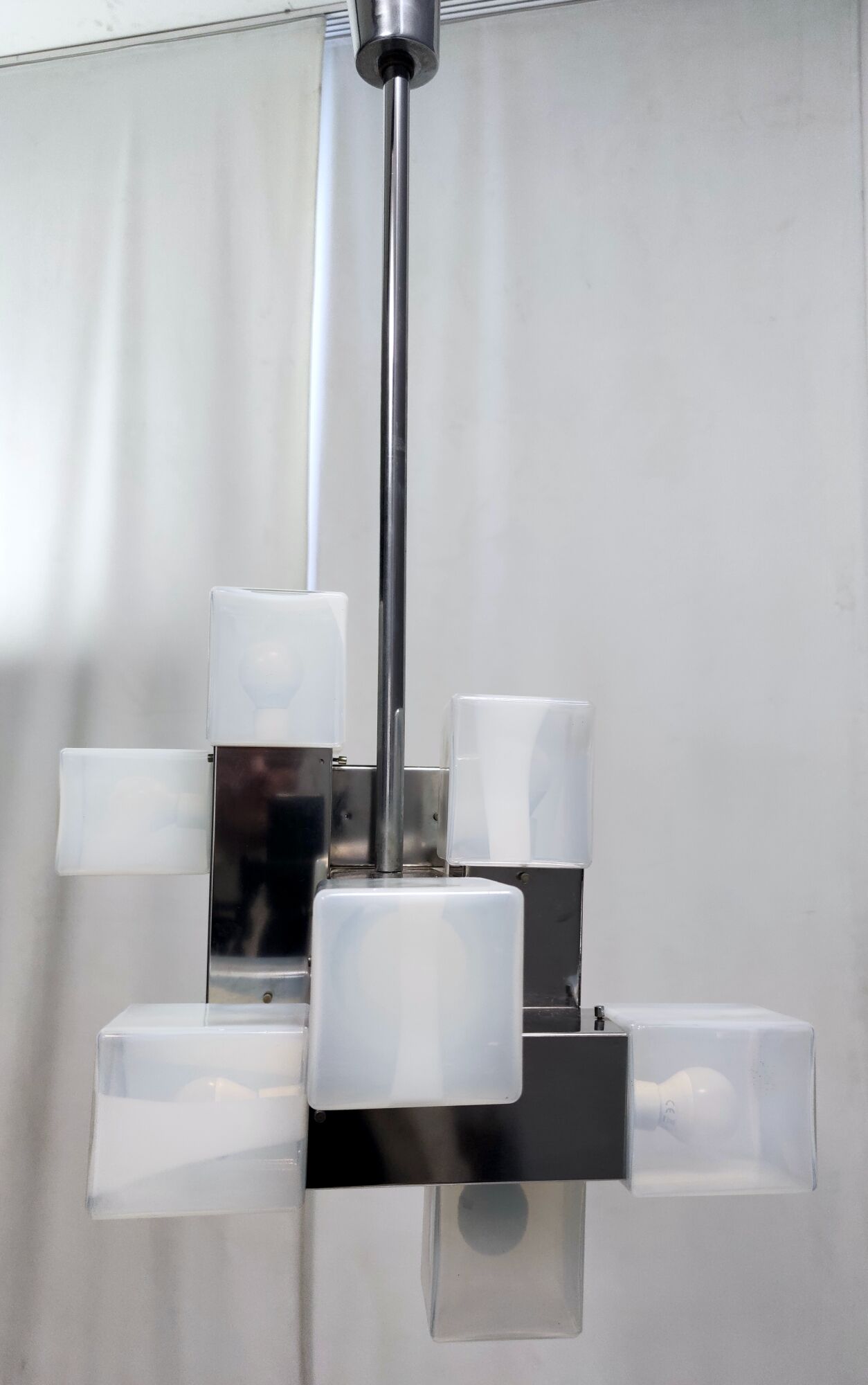 Ten-Light Mid-Century Modern Murano Glass Chandelier by Carlo Nason for Mazzega