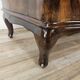Chippendale chest of drawers in walnut burl, 1940s