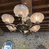 Ezan Art Deco 6-light chandelier